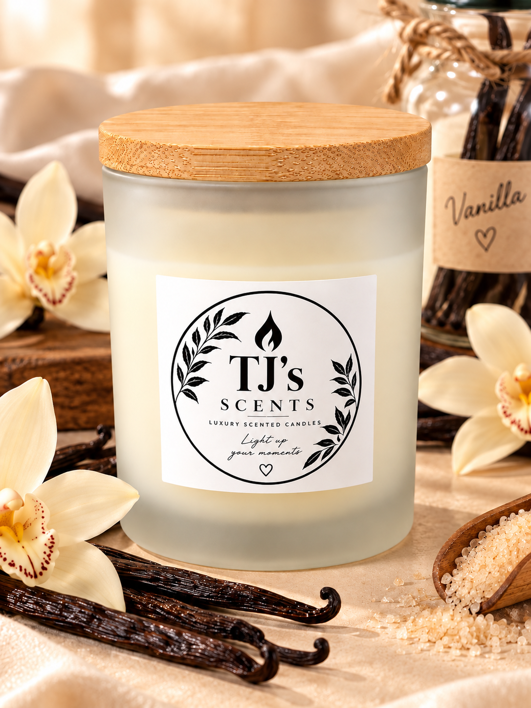 Vanilla Scented Candle - TJ's Scents