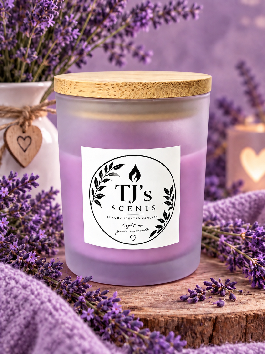 Lavender Scented Candle - TJ's Scents