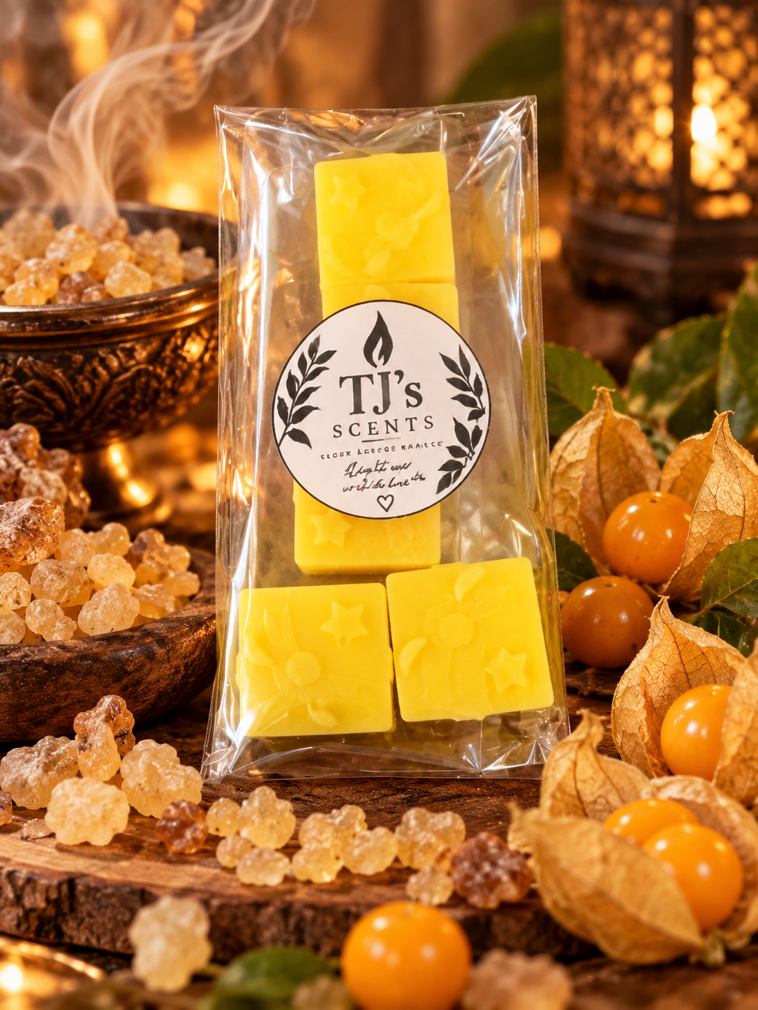 Frankincense and Goldenberry Wax Melts – TJ's Scents