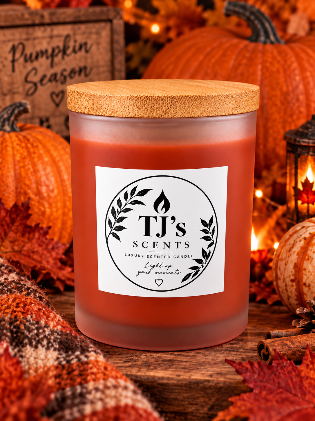 Pumpkin Spice Scented Candle — TJ's Scents